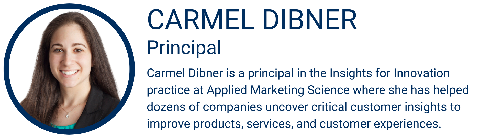 Carmel Dibner - AMS Innovation Landing Page Headshot + Bio Lockup - 2025